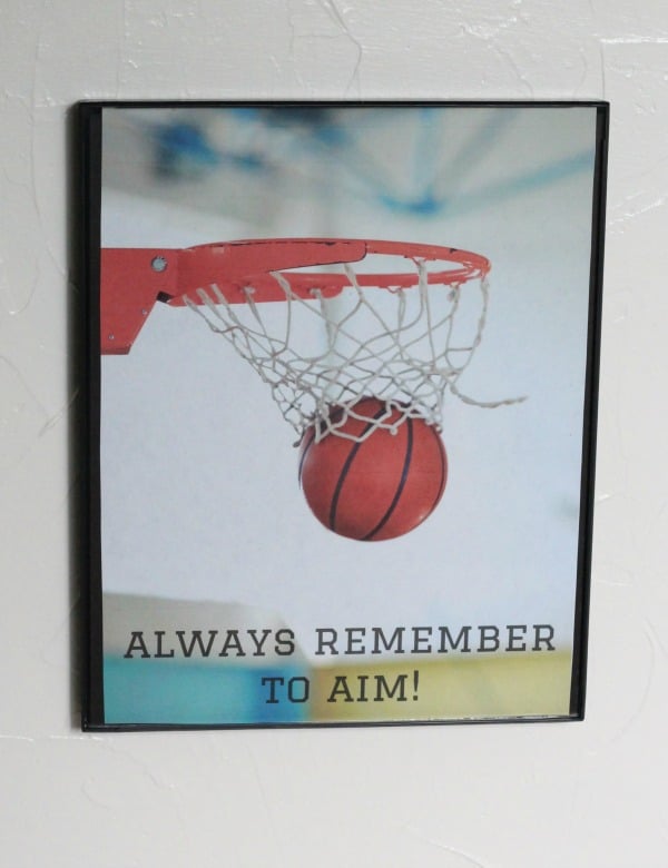 basketball bathroom print