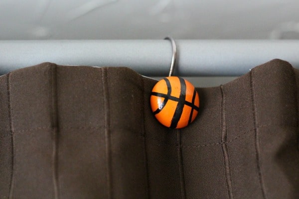 basketball bathroom shower hook