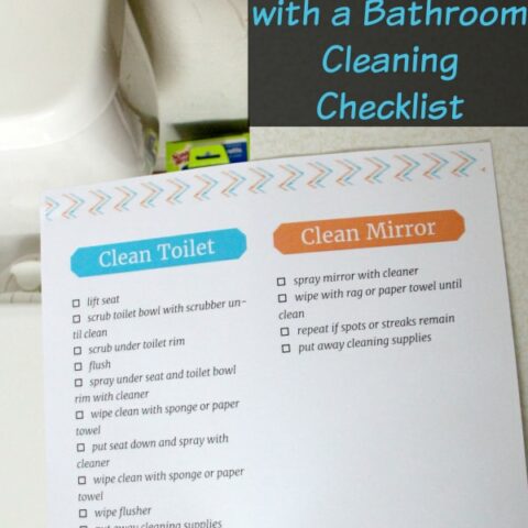 Teach Kids Independence With A Bathroom Cleaning Checklist
