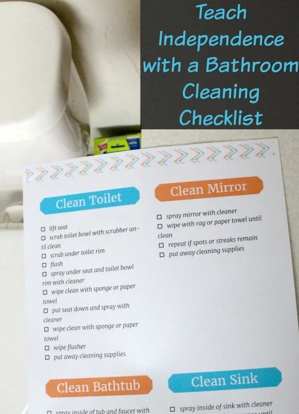bathroom cleaning checklist
