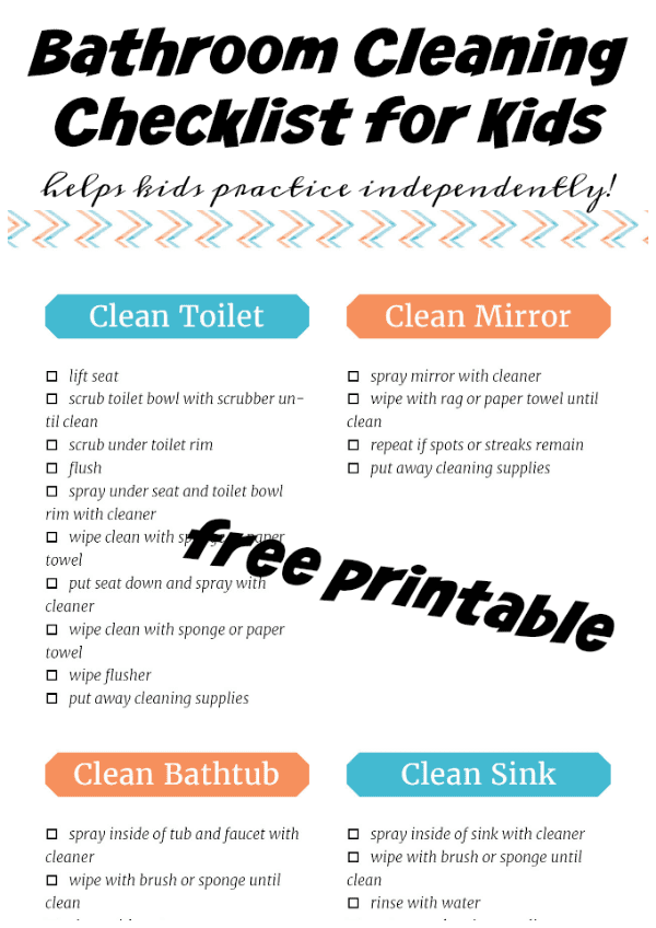 How to Create a Bathroom Cleaning Kit for Kids - The Incremental Mama