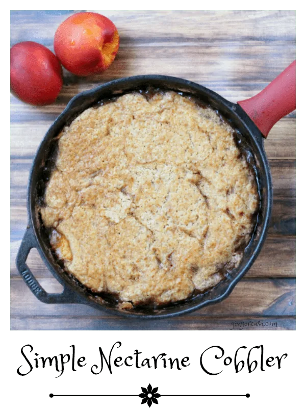 nectarine cobbler