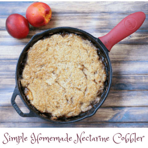 Simple Homemade Nectarine Cobbler Recipe