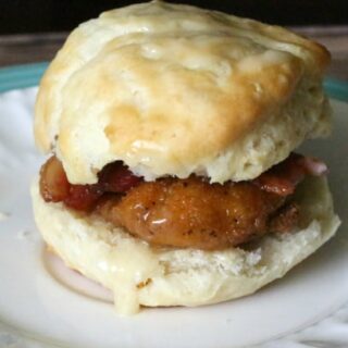 Honey Butter Chicken Bacon Biscuits