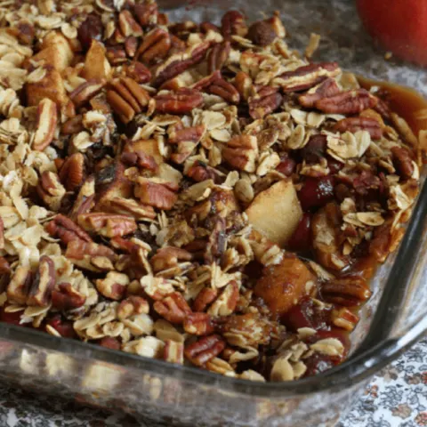 Apple Cranberry Pecan Crumble