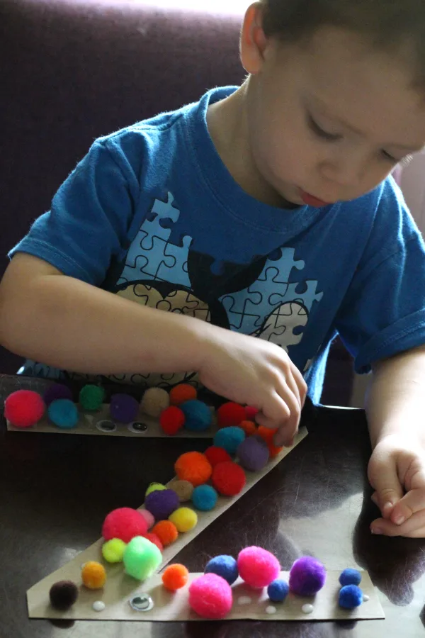 Monster Letters fun Halloween craft for preschoolers