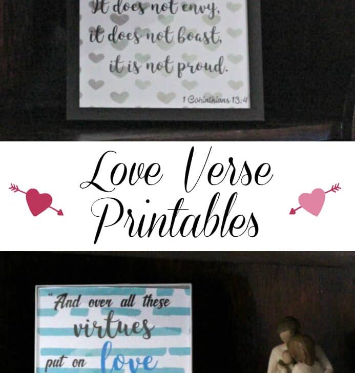 Love Verse Printables For Valentine’s Day…Or Any Day!