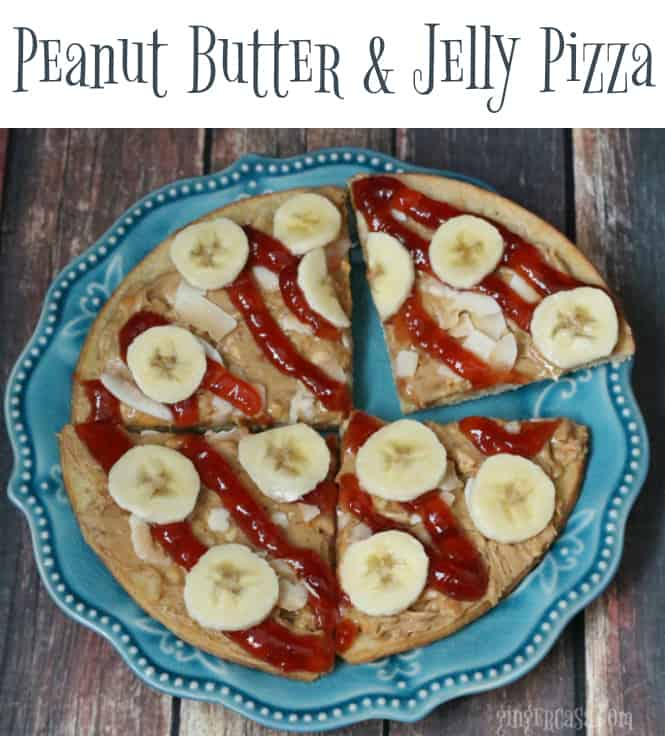 peanut butter and jelly pizza