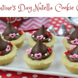 Valentine's Day Nutella Cookie Cups 