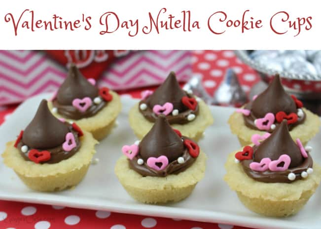 Valentine’s Day Nutella Cookie Cups – THE Perfect Party Treat!