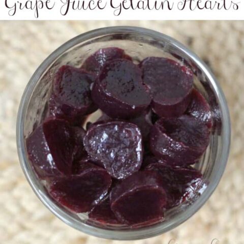 Homemade Grape Juice Gelatin Hearts – Sweet Treat For Your Heart!