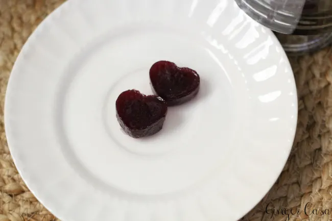 grape juice gelatin hearts