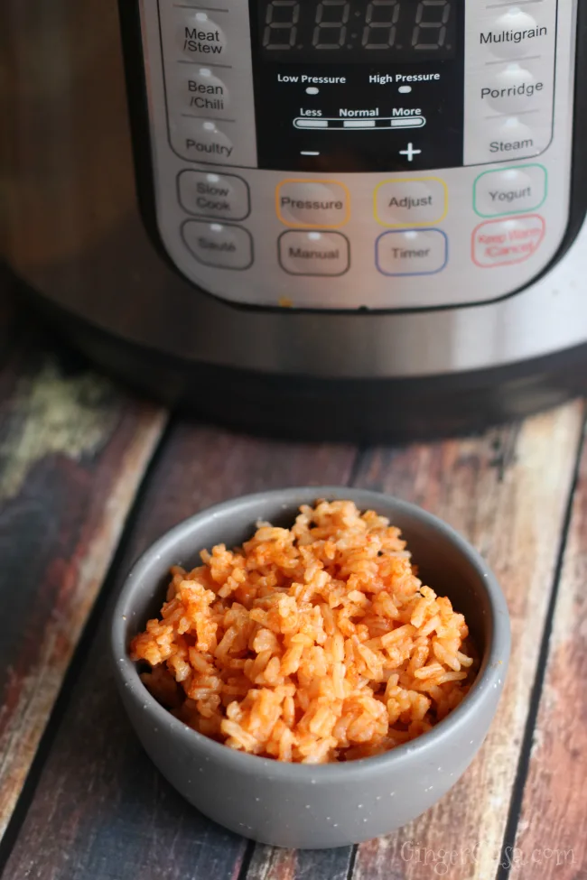 Fifteen Minute Instant Pot Mexican Rice - The Perfect Side Dish!