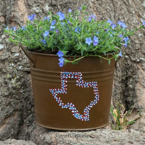 DIY Texas Planter – Upcycle An Old Pot To Show Your Texas Love!