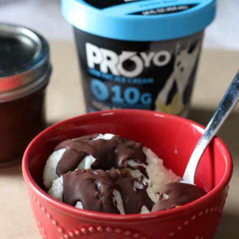Enjoy Summer With High Protein Ice Cream And Chocolate Shell Topping