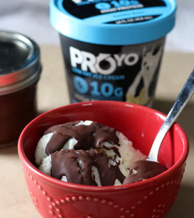 Enjoy Summer With High Protein Ice Cream And Chocolate Shell Topping