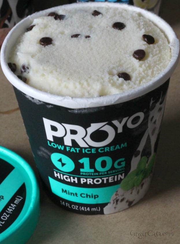 mint chip proyo high protein low fat ice cream