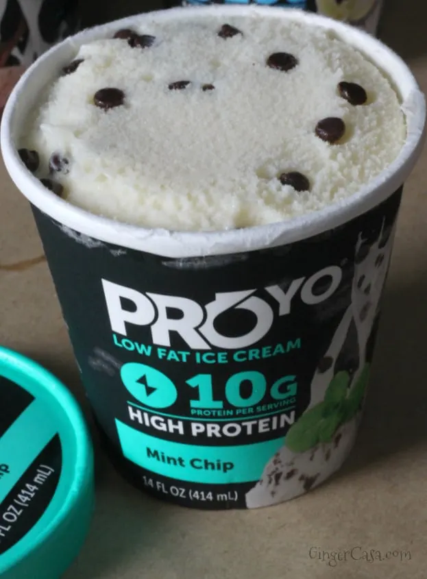 mint chip proyo high protein low fat ice cream