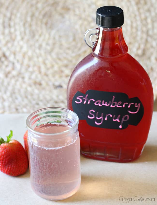 strawberry syrup for strawberry soda