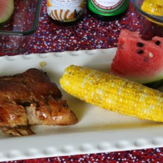 Grilled Teriyaki Corn On The Cob and Pork Ribs For Summer BBQing!