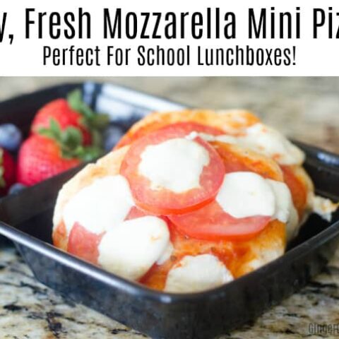 Easy, Fresh Mozzarella Mini Pizzas – Perfect For School Lunchboxes!