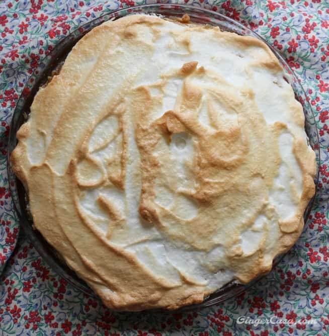 peanut butter meringue pie