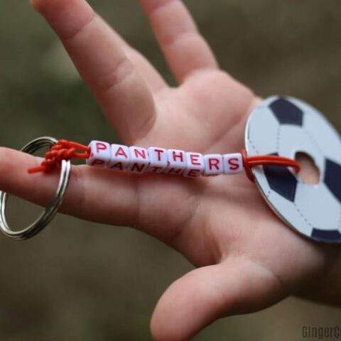 DIY Soccer Keychain