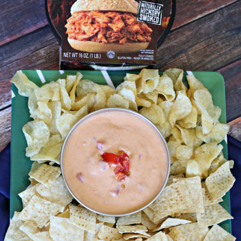 BBQ Chicken Queso - A Delicious Twist For Football Watching Parties!