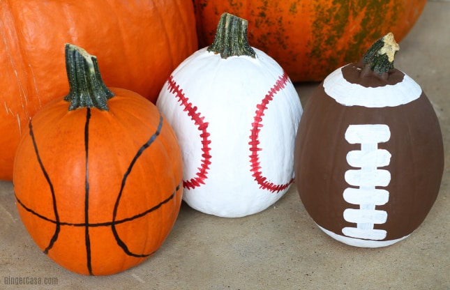 sports pumpkins