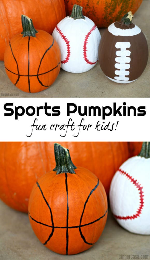 sports pumpkins