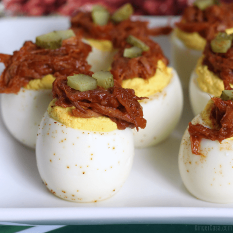 Pulled Pork Deviled Eggs – A Delicious, Winning Appetizer!