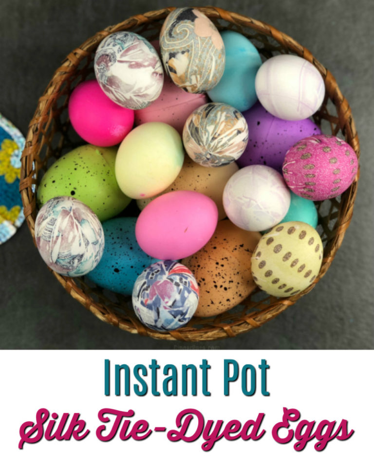 Instant Pot Silk Tie Dyed Easter Eggs