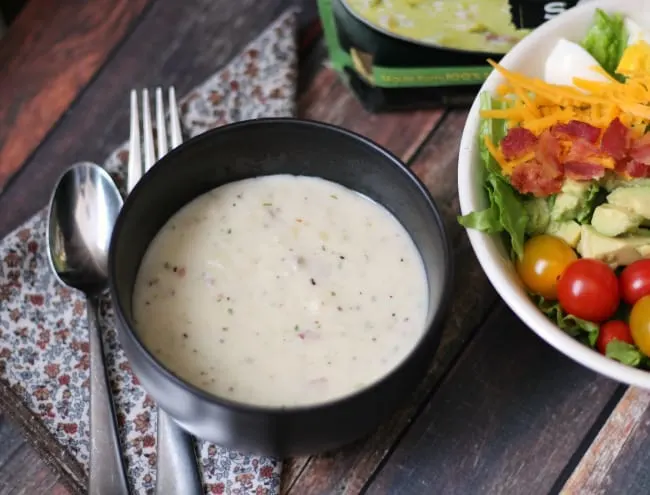 soup and cobb salad