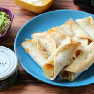 Air Fryer Cheesy Tuna Flautas