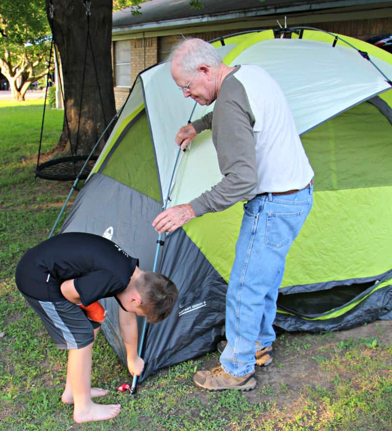 backyard camping