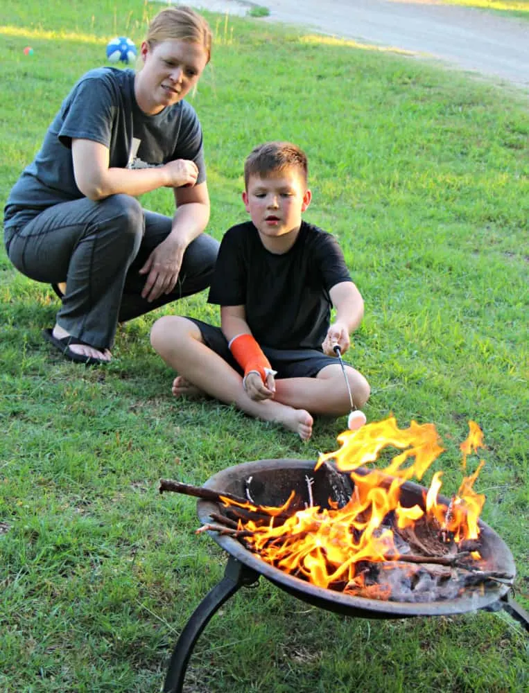 backyard camping