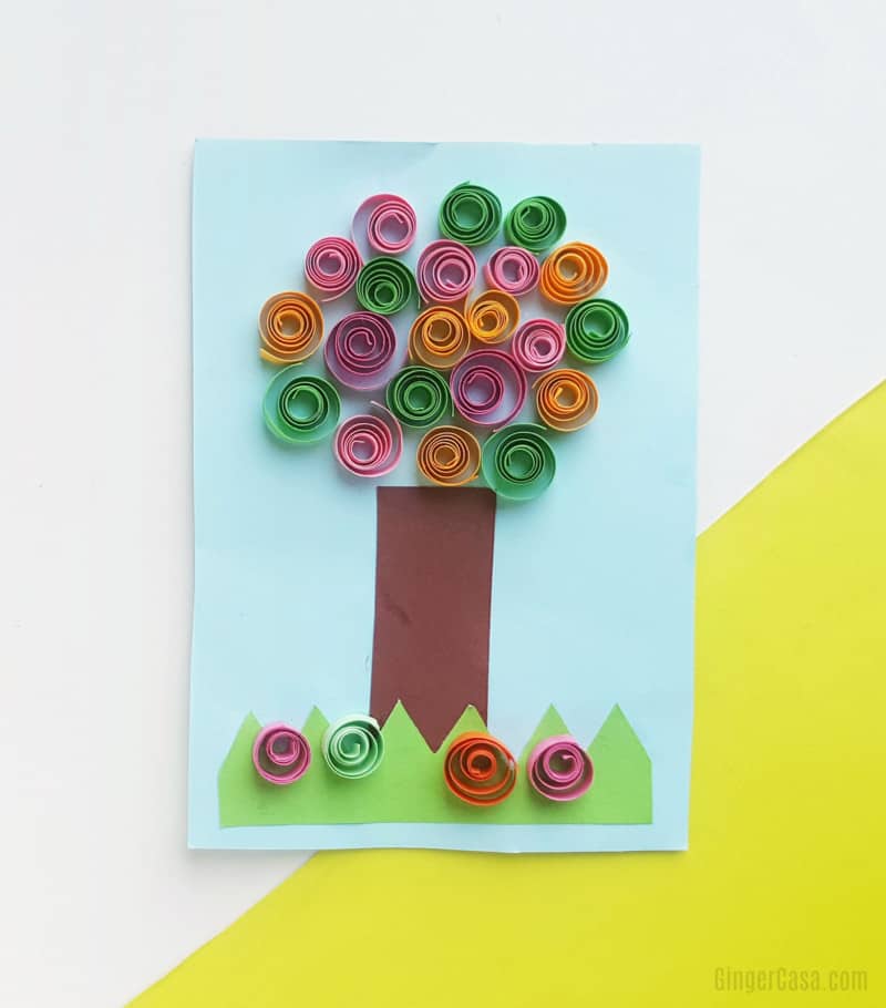 quilled tree craft