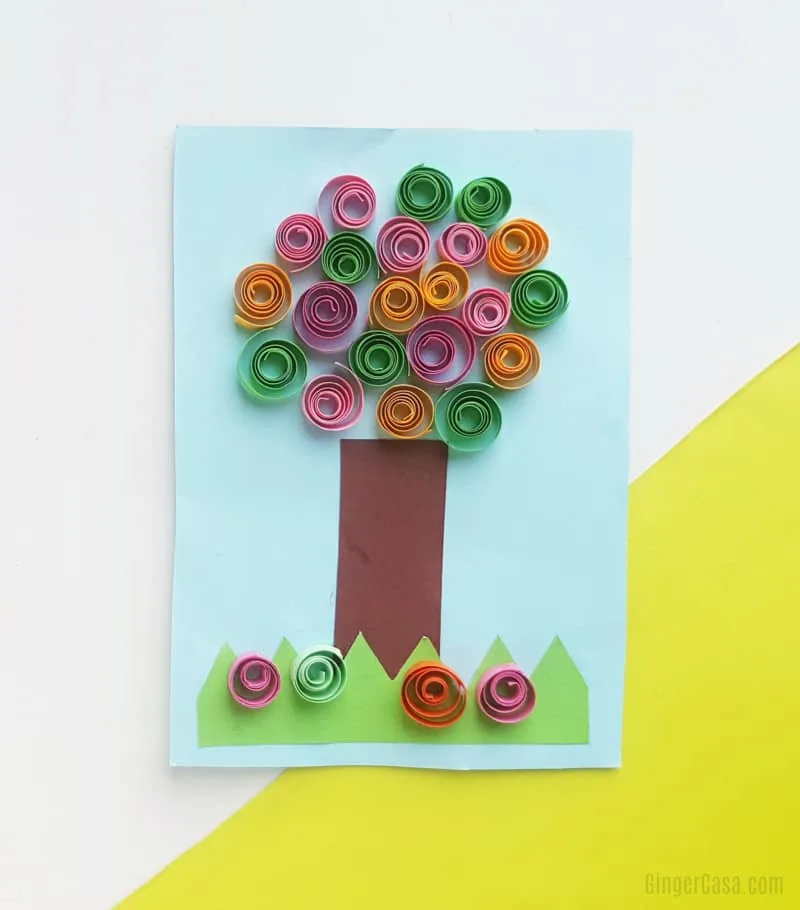 quilled tree craft