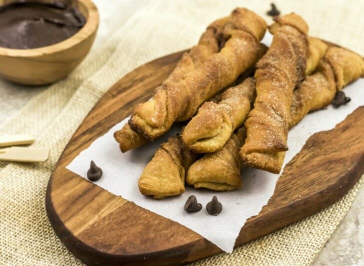 Easy Air Fryer Churros with Mexican Chocolate Sauce