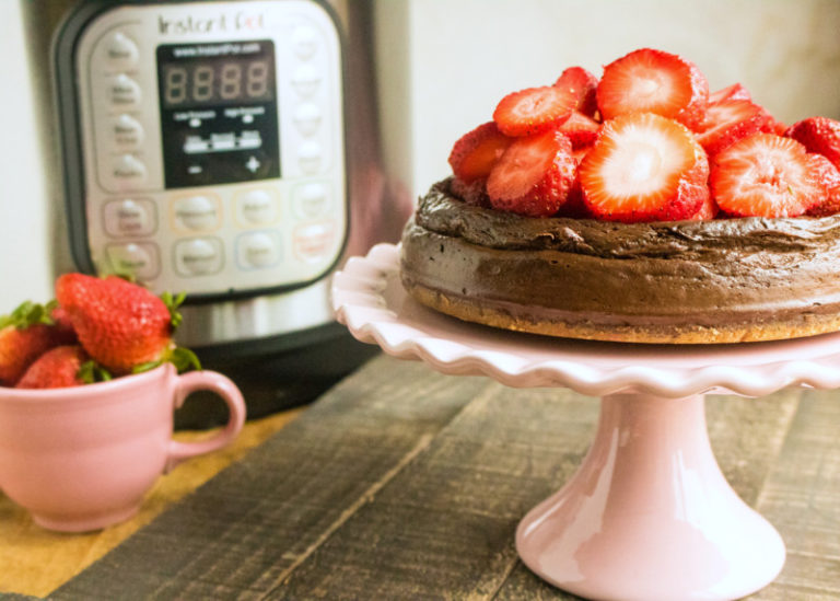 Instant Pot Chocolate Cheesecake