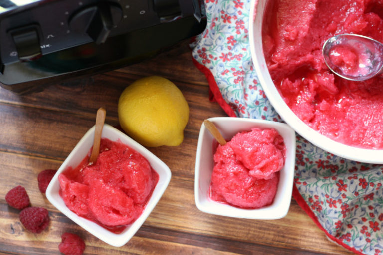 Raspberry Lemonade Sorbet - A Cool, Sweet Summer Treat
