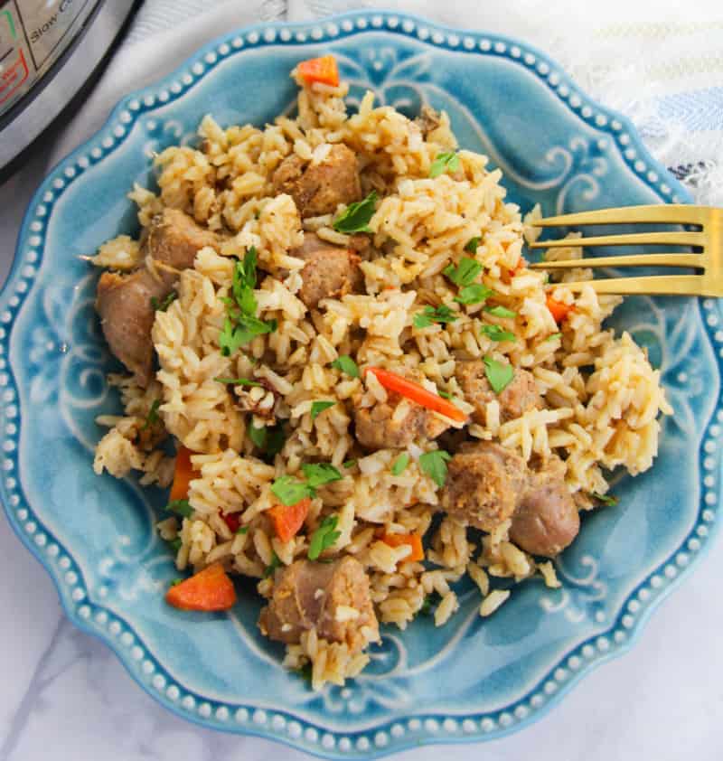 instant pot cajun rice and sausage