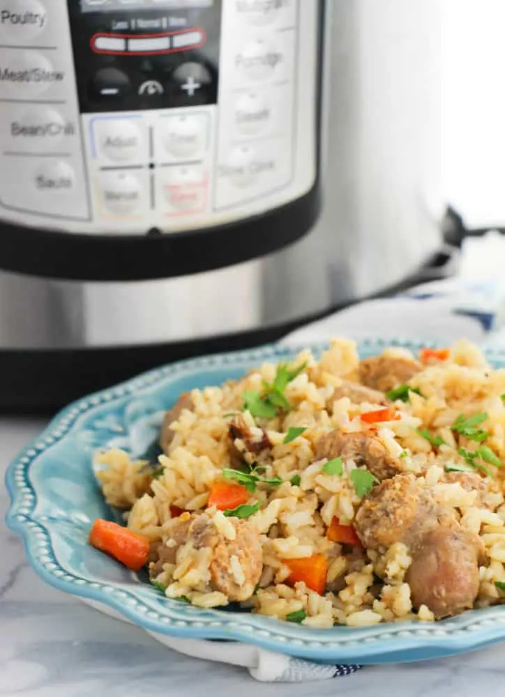 instant pot cajun rice and sausage