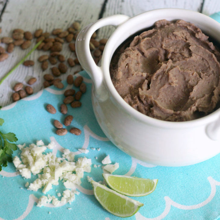 Instant Pot Refried Beans - No Soak Pressure Cooker Pinto Beans