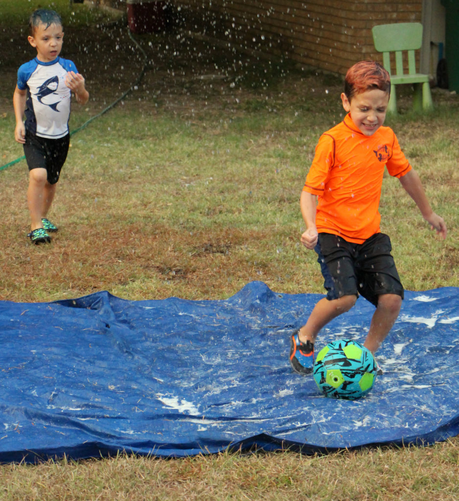 Awesome Ideas to do with the Kids on Your Family Camping Trip water soccer ball goliath