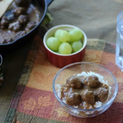 Meatballs and Gravy over Rice – An Easy Recipe the Whole Family will LOVE
