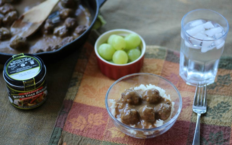 Meatballs and Gravy over Rice - An Easy Recipe the Whole Family will LOVE