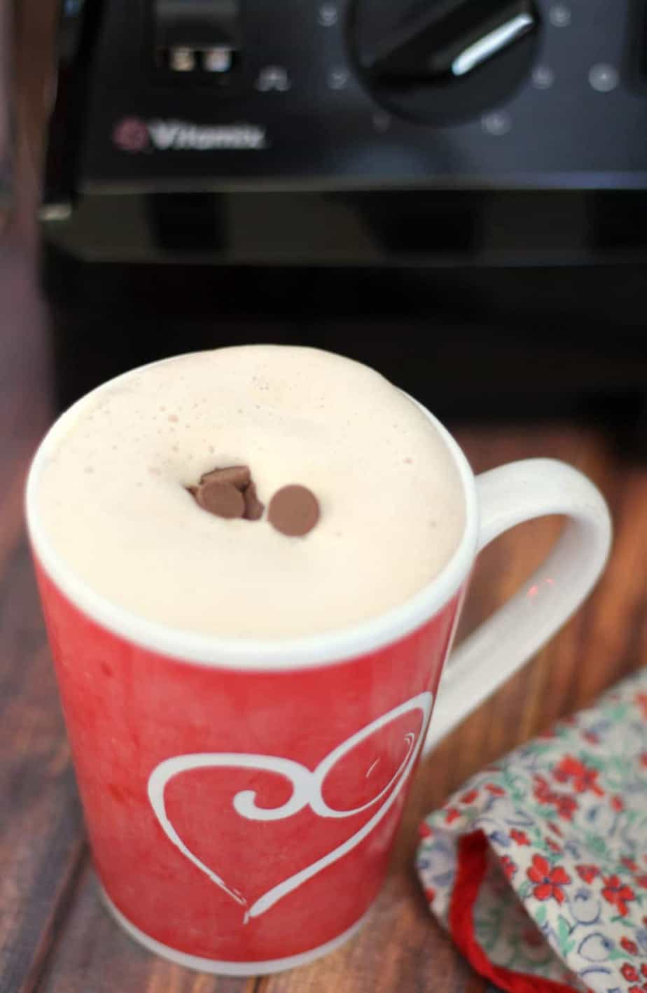 vitamix aer hot chocolate whipped cream