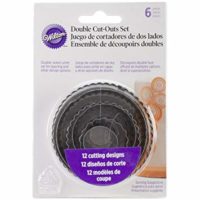 Wilton 417-2581 6-Piece Nesting Fondant Double Sided Cut Out Cutters, Round