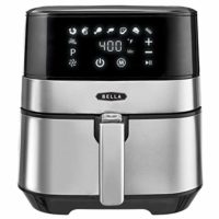 BELLA (14734) 5.3 Quart Touchscreen Air Convection Fryer, Black